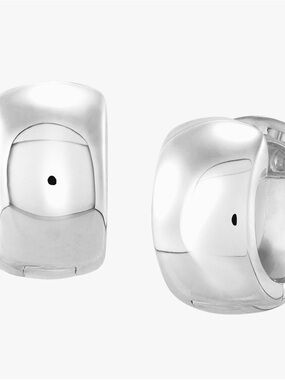 Silpada Polished Silver Huggie Ring Pair